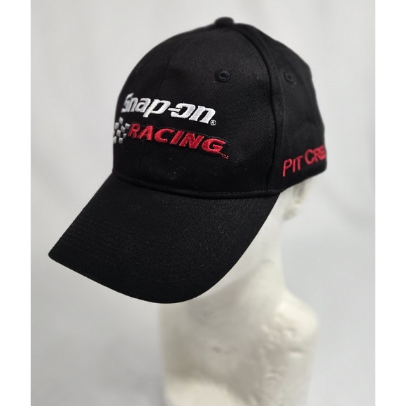 Snap-On Racing Pit Crew Hat Black Cotton Baseball Cap‎ - Picture 1 of 8